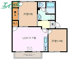 アビタシオンときわ C棟 2階/-
