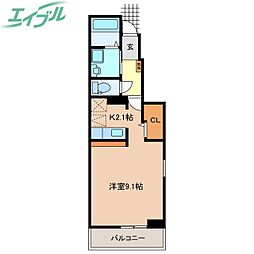 ブリーズ九の城 1階/-