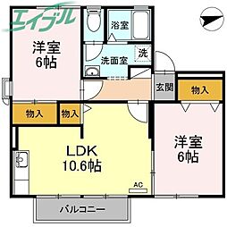 カーサセレーノ B棟 2階/-
