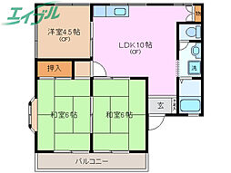 サンタマダレーナA棟 2階/-