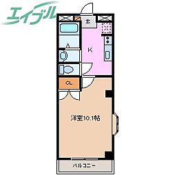 アネモネ 1Kの間取図画像