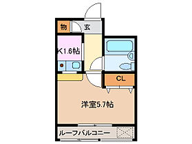 バスティード西浜田 2C ｜ 三重県四日市市西浜田町（賃貸マンション1K・2階・22.68㎡） その2