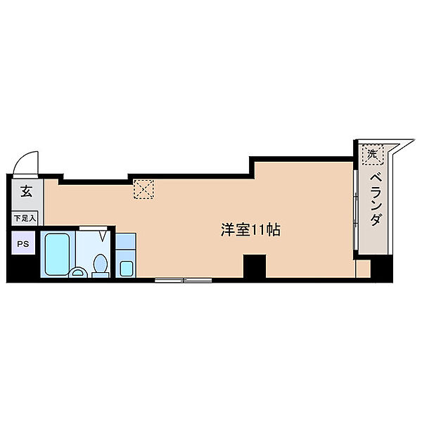 メゾントレンディー 304｜三重県四日市市諏訪町(賃貸マンション1R・3階・25.79㎡)の写真 その2