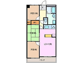 丸美ロイヤル城西(1102号) 1102 ｜ 三重県四日市市城西町（賃貸マンション3LDK・1階・62.32㎡） その2