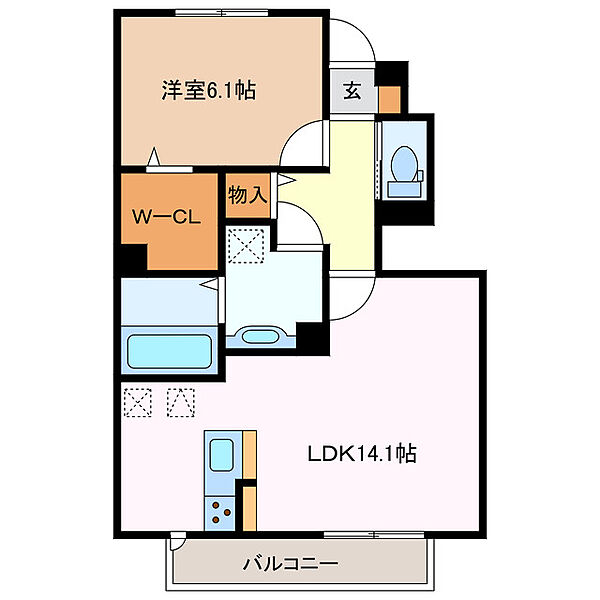 エスポワール 103｜三重県四日市市日永西１丁目(賃貸アパート1LDK・1階・51.30㎡)の写真 その1