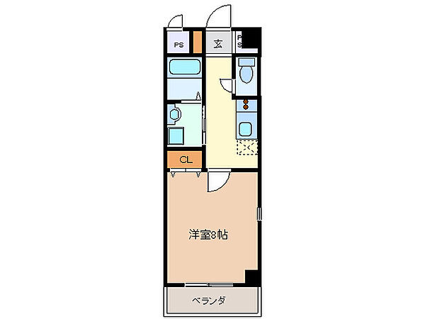 ｗｉｌｌＤｏ四日市鵜の森 609｜三重県四日市市鵜の森２丁目(賃貸マンション1K・6階・28.80㎡)の写真 その2