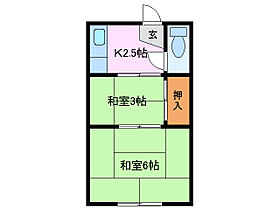 伊倉荘　御園 1 ｜ 三重県四日市市大字塩浜（賃貸アパート2K・1階・23.10㎡） その2