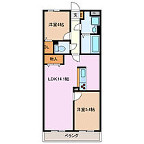 Ｔフェアリートキワ 205 ｜ 三重県四日市市ときわ５丁目（賃貸マンション2LDK・2階・55.00㎡） その2