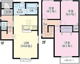 ドエル翔B棟  ｜ 三重県四日市市大字日永（賃貸一戸建3LDK・1階・77.84㎡） その2