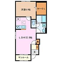 スウィートガーデン 101 ｜ 三重県四日市市楠町本郷（賃貸アパート1LDK・1階・50.13㎡） その2