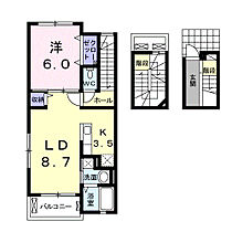 シュエット・エムＢ 306 ｜ 三重県四日市市日永東３丁目（賃貸アパート1LDK・3階・53.34㎡） その2