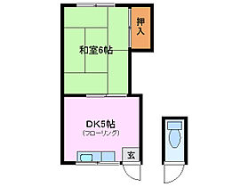 第二やはた荘 ハ ｜ 三重県四日市市西伊倉町（賃貸アパート1DK・1階・23.10㎡） その2