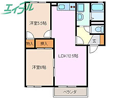 エステート赤堀　Ｂ 1階