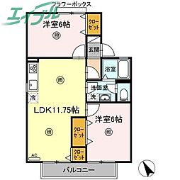 ウエストバンブー β(B棟) 1階/-