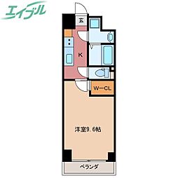 S-FORT四日市西新地 1Kの間取図画像