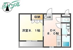West・グロリアス 2階/-