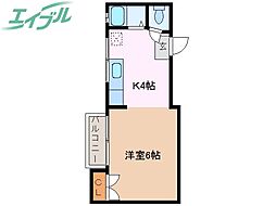 内山マンション 4階/-