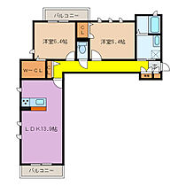 FUTURE 305 ｜ 三重県桑名市陽だまりの丘１丁目（賃貸マンション2LDK・3階・67.97㎡） その2