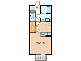 モナリエ竹成　A 201 ｜ 三重県三重郡菰野町大字竹成（賃貸アパート1R・2階・30.27㎡） その2