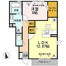 フィオレット エム　Ｂ棟 101 ｜ 三重県三重郡菰野町大字潤田（賃貸アパート1LDK・1階・51.54㎡） その2