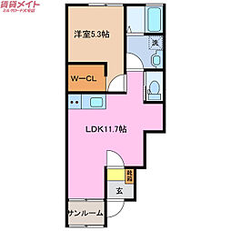 🉐敷金礼金0円！🉐三岐鉄道北勢線 麻生田駅 徒歩23分