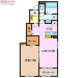 間取図画像 1LDK