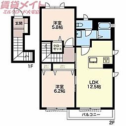 🉐敷金礼金0円！🉐リーフガーデンハイツB棟