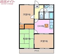 ファミーレソノハラ 3DKの間取図画像