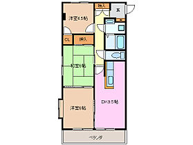 セントラルＦＵＪＩＴＡ 105 ｜ 三重県四日市市河原田町（賃貸マンション3LDK・1階・59.00㎡） その2