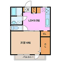 ノーブル松本 B102 ｜ 三重県四日市市大字松本（賃貸アパート1LDK・1階・50.96㎡） その2