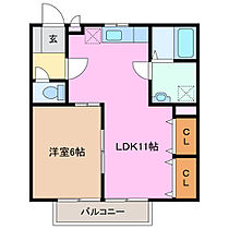 ラフォーレ大陽II 102 ｜ 三重県四日市市大治田３丁目（賃貸アパート1LDK・1階・40.57㎡） その2