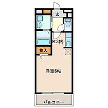 シャトー・アム－ル 110 ｜ 三重県四日市市中川原２丁目（賃貸アパート1R・1階・25.25㎡） その2