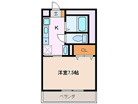 大和マンション 3D ｜ 三重県四日市市小古曽東１丁目（賃貸マンション1K・3階・24.80㎡） その2