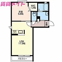 三重県四日市市日永西1丁目（賃貸アパート1LDK・1階・40.41㎡） その2