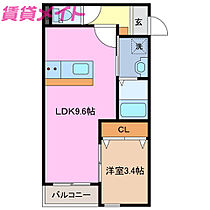 三重県四日市市南浜田町（賃貸アパート1LDK・3階・32.60㎡） その1