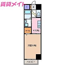 三重県四日市市九の城町（賃貸マンション1K・11階・30.80㎡） その2