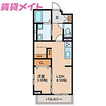 三重県四日市市ときわ2丁目（賃貸マンション1LDK・1階・40.50㎡） その2