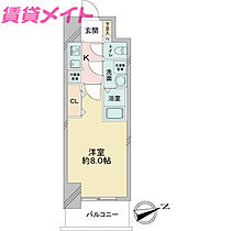 三重県四日市市元町（賃貸マンション1K・4階・25.50㎡） その2