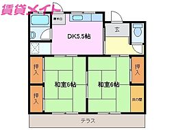 🉐敷金礼金0円！🉐コートちづる　Ｃ棟