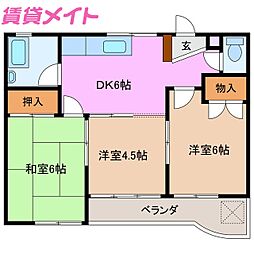 カーサバレンシアときわ 3階