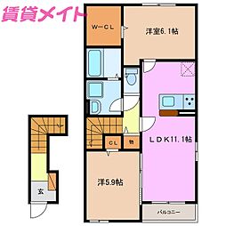 ブラウベルク塩浜II 2階