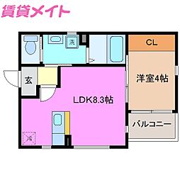 ラメール海山道 3階/-