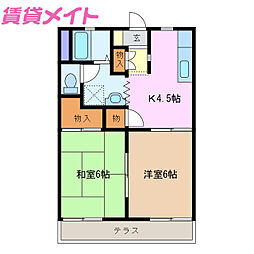 タウニーラークウッドＡ棟 1階