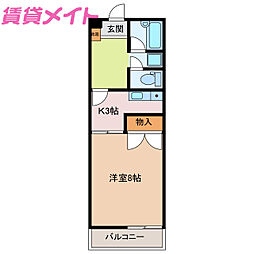 ハイマンション日永西 B棟 1階/-