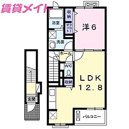 クレールA 2階