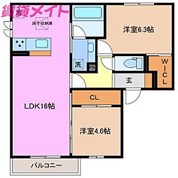 ディーソルビア石塚町 B 1階/-