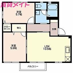 フォーレス・ティー・ローズ A棟 2階