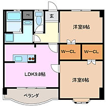 三重県鈴鹿市西条８丁目（賃貸マンション2LDK・3階・59.30㎡） その2