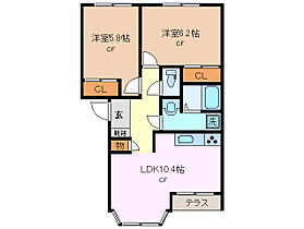 三重県鈴鹿市一ノ宮町（賃貸アパート2LDK・2階・52.95㎡） その2