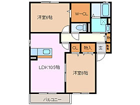 三重県鈴鹿市三日市町（賃貸アパート2LDK・1階・55.44㎡） その2